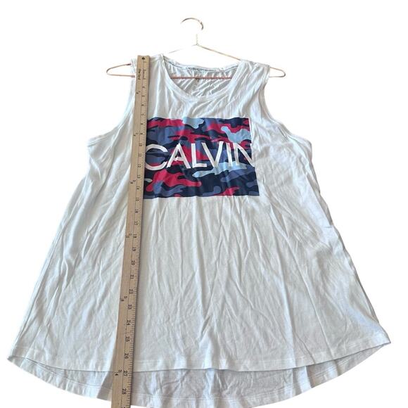 Calvin Klein performance white Camo tank size large - Picture 3 of 6